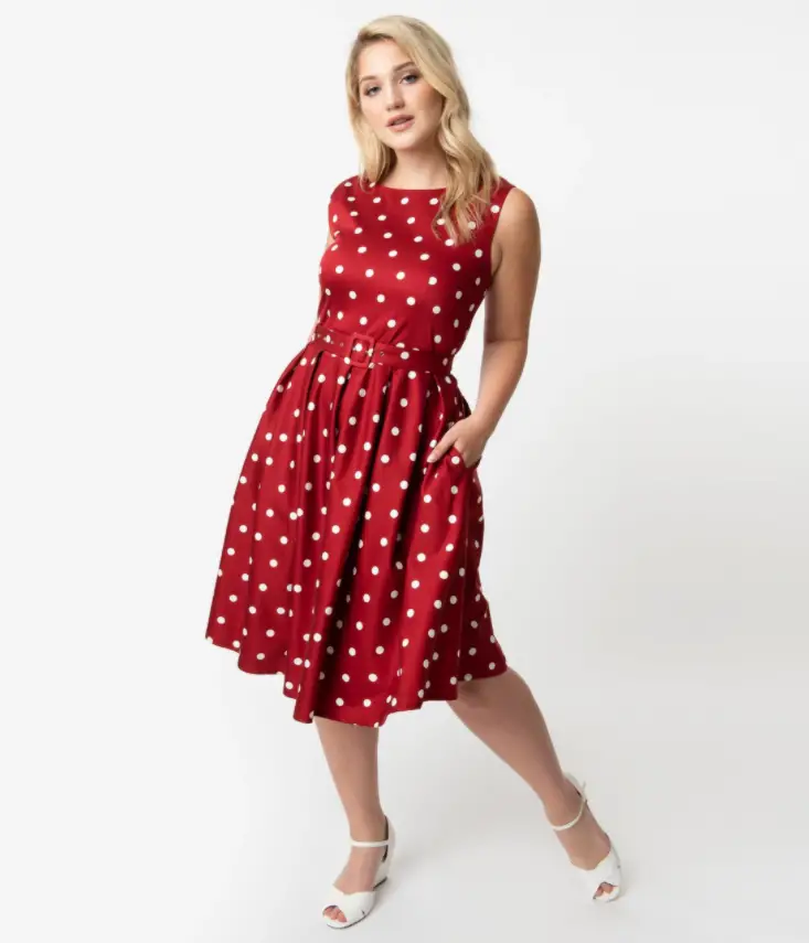9 Best Plus Size Red And White Polka Dot Dress
