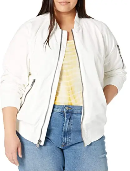 White leather jacket