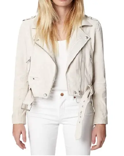 White leather jacket