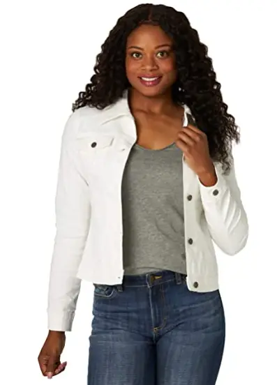 White leather jacket