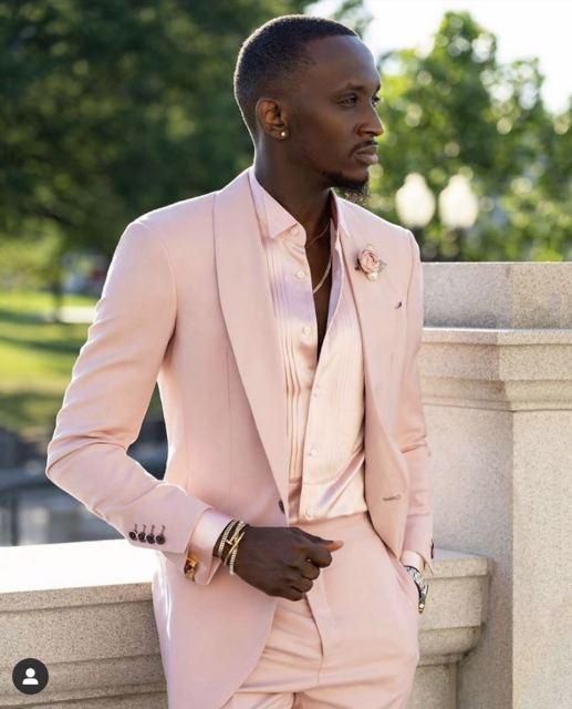 Pink Suit for men