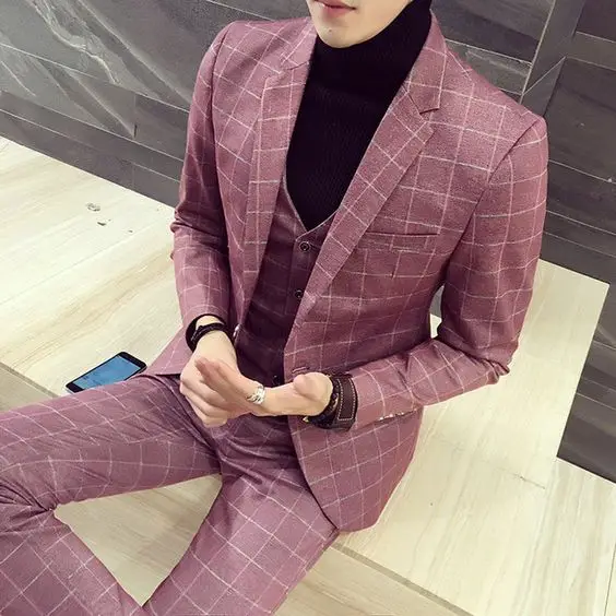 Pink Suit for men