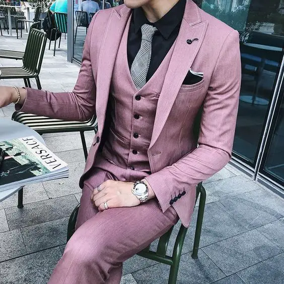 Pink Suit for men