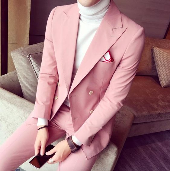 Pink Suit for men