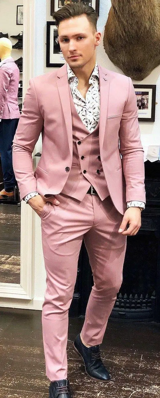 Pink Suit for men