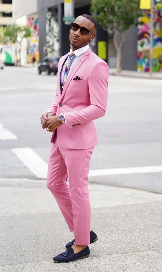 Pink Suit for men