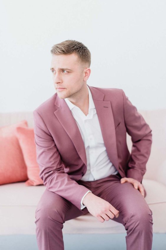 Pink Suit for men