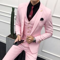 Pink Suit for men