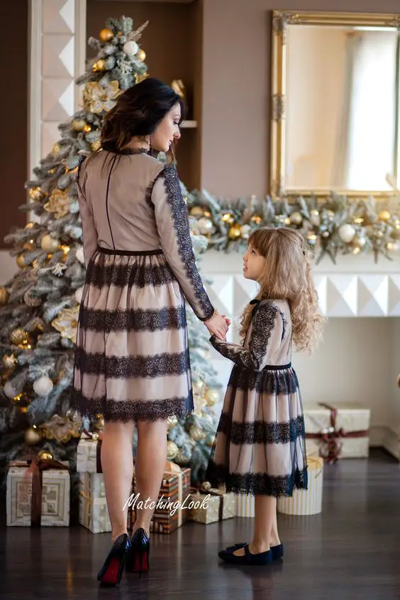 Black Mother Daughter Photoshoot Outfit Ideas