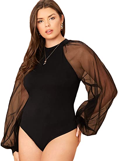 leather bodysuits plus size